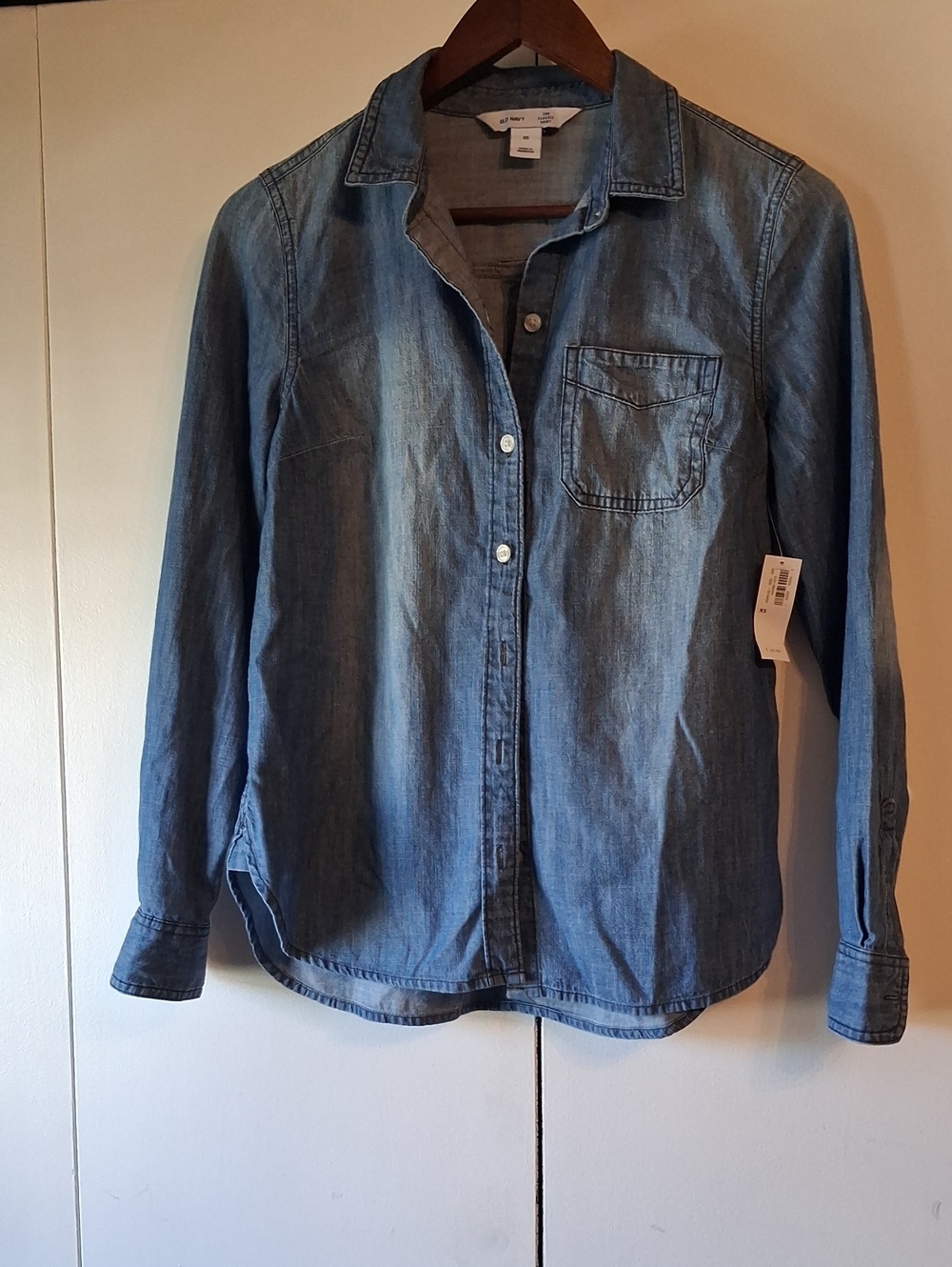 Women’s OLD NAVY Button-Up Shirt - Light Blue